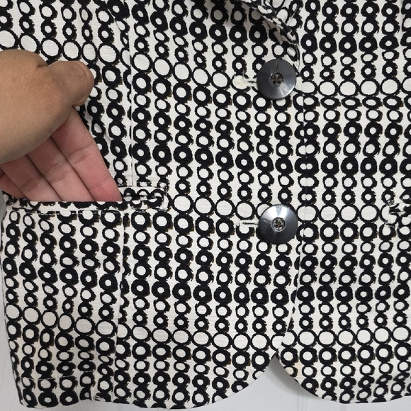 CAbi Black and White Patterned Blazer - Picture 4 of 12